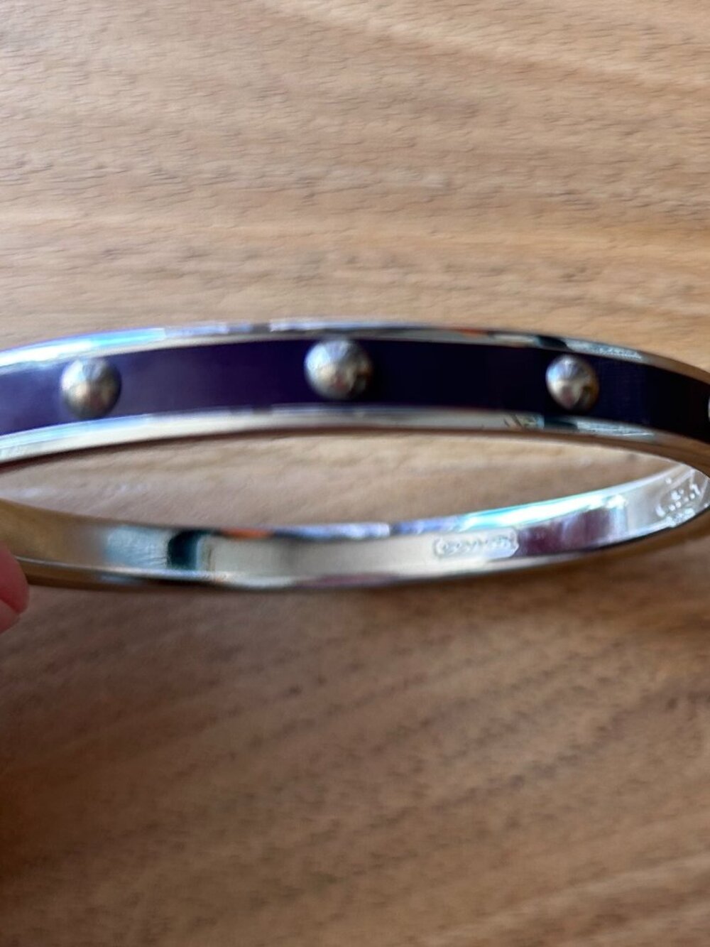 Coach Purple Bangle Bracelet
